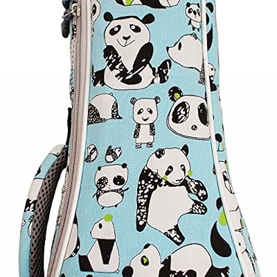MUSIC FIRST Original Design 15mm Padded Cartoon Panda Violin bag, 1/4 1/2 Soft Violin Case, Violin Travel Bag, Violin Backpack Notice: Fit for 1/2 and 1/4 Size Violin, Max bow length 62cm (24.4 inch)