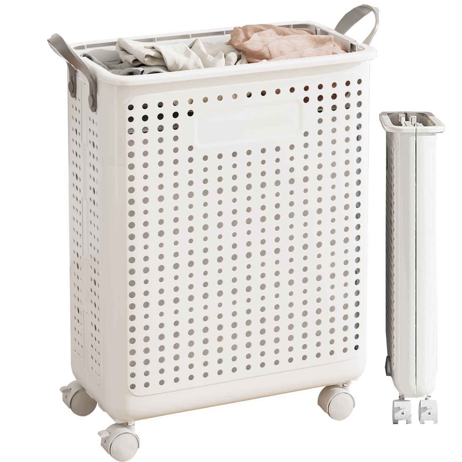 Amazon｜LongYi 洗濯かご ランドリー バスケット 折り畳み