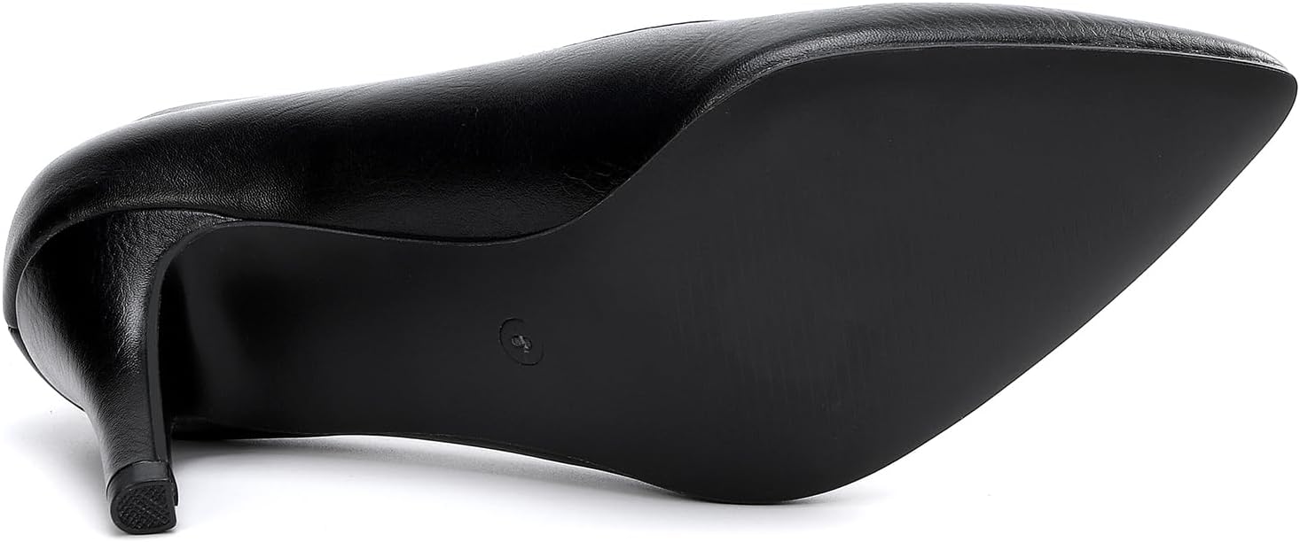 Women's Closed Toe Heels Dress Pointed Toe Pump Shoes - Image 8