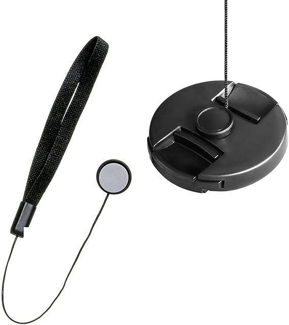 Amazon レンズキャップセンターピンチ(40.5mm) + レンズキャップホルダー Sony Alpha A5000対応 レンズ