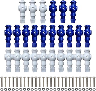 Perfeclan 26pcs Table Soccer Men, Foosball Men, Fácil de Instalar, Jugadores de reemplazo de Foosball Accesorios de Mesa de fútbol, Blanco