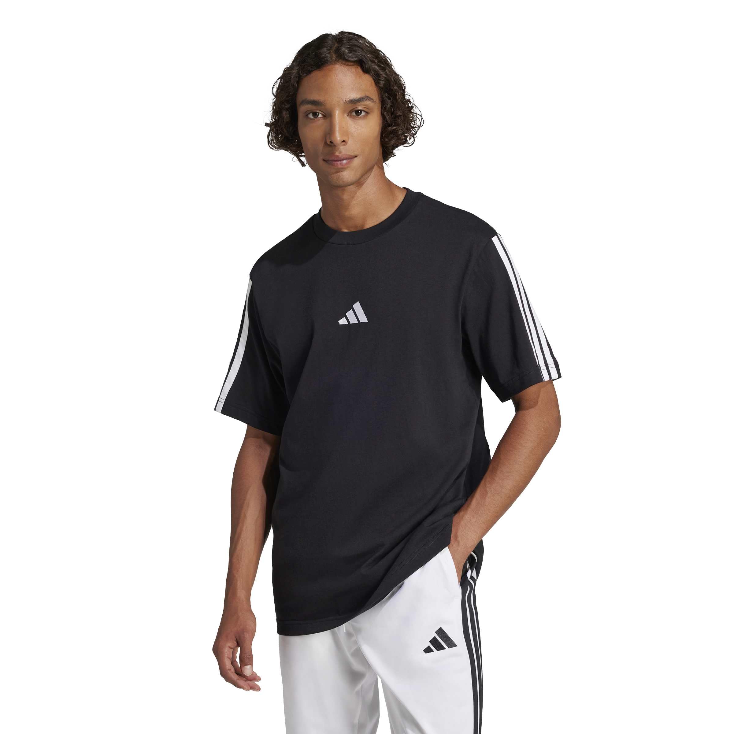 adidas Men's Essentials 3-Streifen Single Jersey T-Shirt