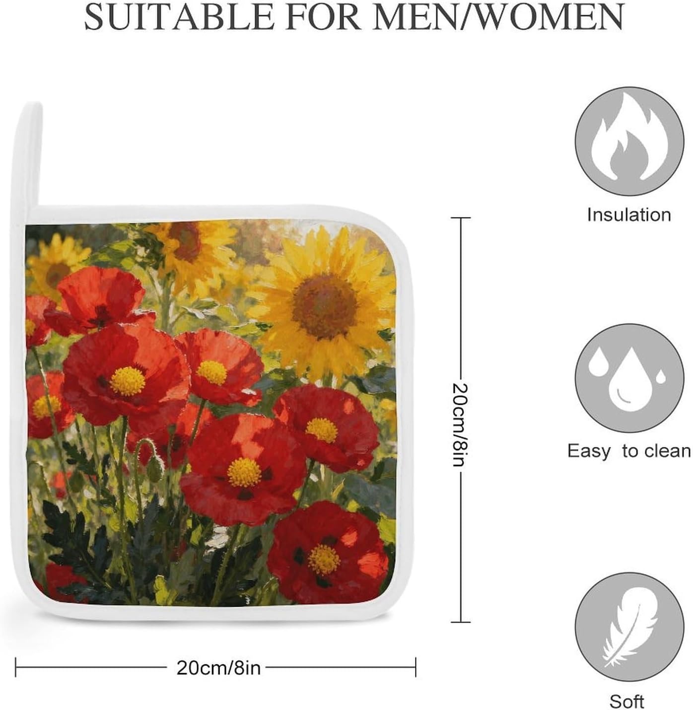 Reddish Yellow Polyester Heat Resistant Pot Pad Non Slip Anti Scald Hot Dish Mat Reusable Table Protector for Kitchen Hot Pot Mat Wear Resistant Heat Proof Table Pad for Countertop Dining Room