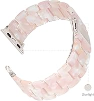 Vista 164 de Lightweight Resin Band For Apple Watch Series 11 10 SE 9 8 7 6 5 4 3 2 1 Ultra 3 2, Fashion Adjustable Replacement Strap for iWatch Bands 38mm 40mm