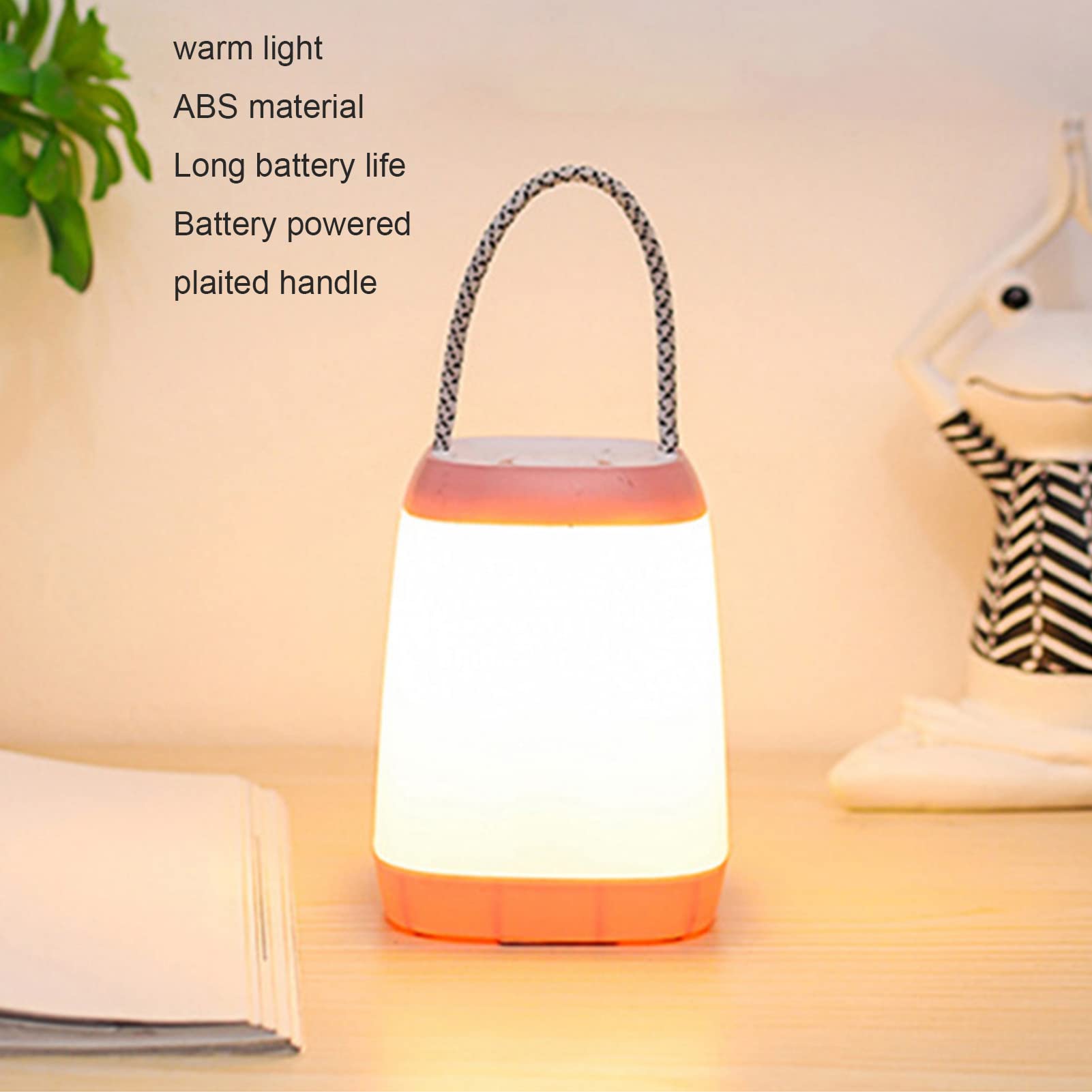 Veilleuse portable à LED, veilleuse pour bébé avec lumière chaude à intensité variable, veilleuse portable couleur, lampe de chevet rechargeable à contrôle tactile pour chambre à coucher extérieure