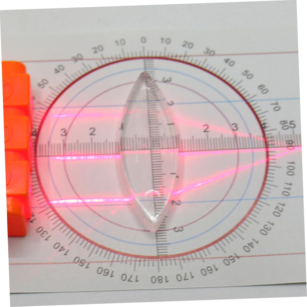 NAMOARLY 1 Set Optical Experiment Kit Refractometer Physical Optical Kit Optics Physics Kit Multifunction Reflector Refraction Light Prisms Spectrum Optical Lenses Ray Optics Kits Plastic