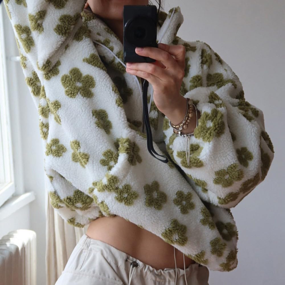 Maglione da donna casual a maniche lunghe oversize con cerniera maglione caldo vintage felpe per uso quotidiano e all'aperto