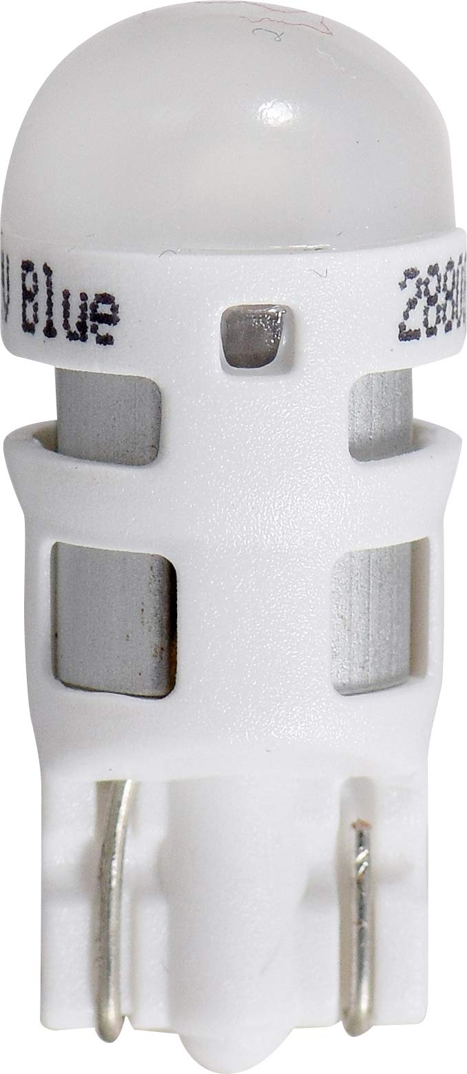 SYLVANIA ZEVO 168 T10 W5W Blue LED Bulb, (Contains 2 bulbs)