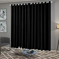 Cortina Blackout/Blecaute Quarto/Sala em Tecido 3,00m x 2,50m com Ilhós Cromado Solaris - Preto