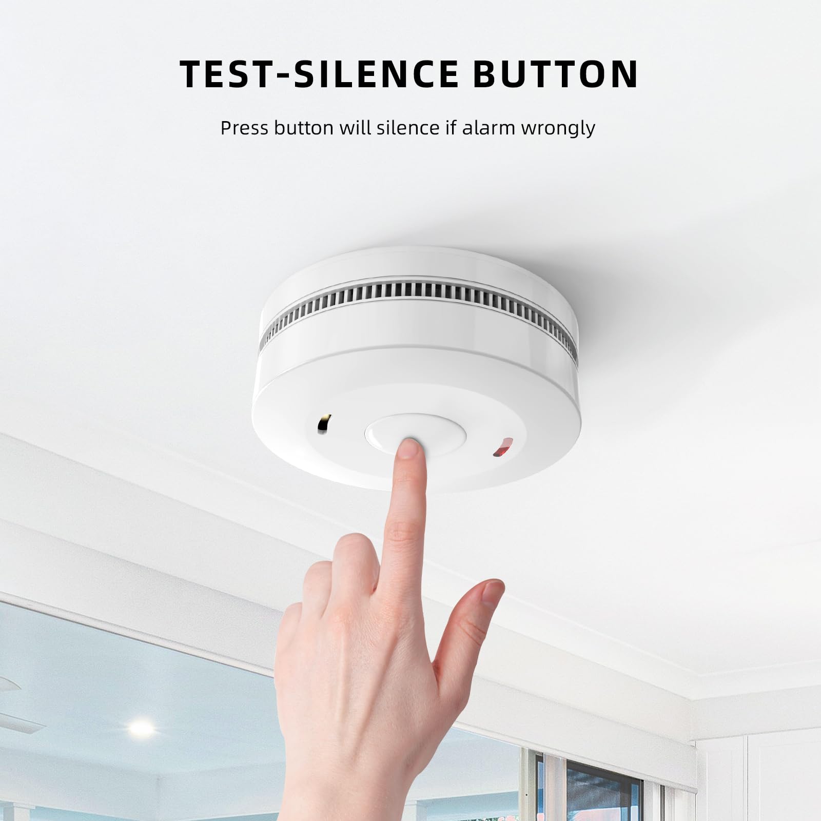 Rauchmelder Mit 10 Jahre Batterie - DIN EN 14604 Zertifiziert Mit Magnethalterung