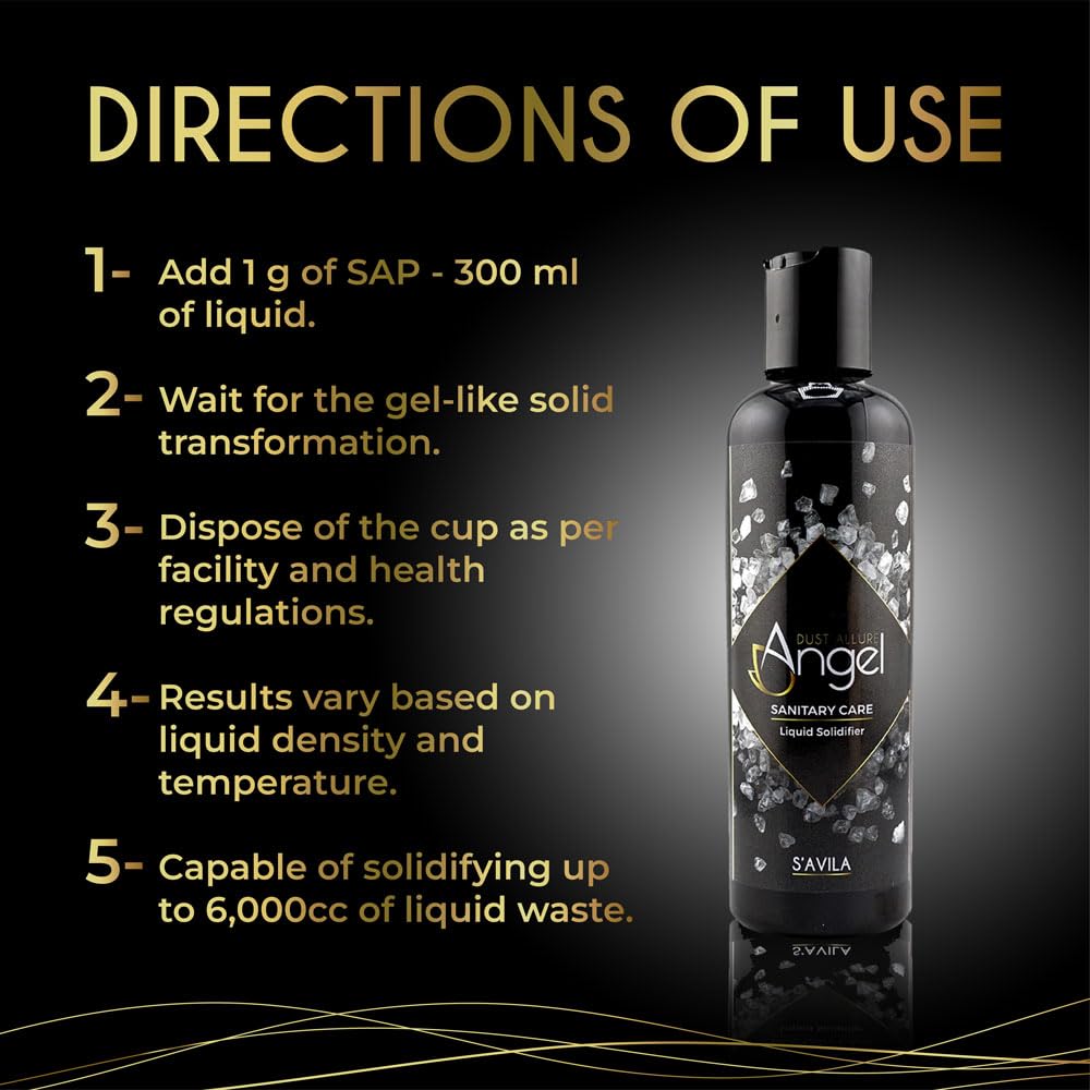 Angel Dust Allure Solidifiant d'encre de tatouage et poudre polymre de  solidificateur de dchets liquides 170 g, noir : Amazon.ca: Beaut