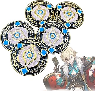 崩壊スターレイル アベンチュリン チップ コスプレ道具 コインチップ コスプレ小物 グッズ 金属製 浮き彫り コスプレ用 (5枚セット)