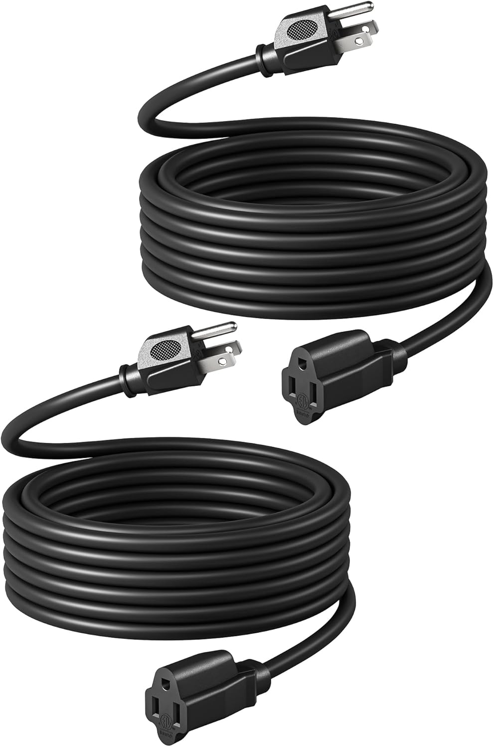 DEWENWILS Outdoor Digital Power Strip Timer, 25FT Extension Cord, 20 On/Off Settings, Waterproof, Backup Battery, Black