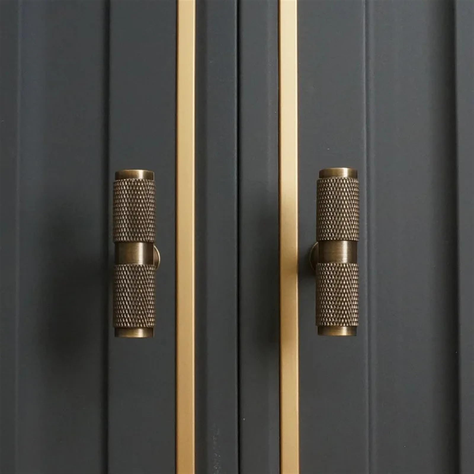 Acldoyyv 96Mm Retro Solid Bronze Brass Knurled Handle Pulls Cupboard Wardrobe Dresser Box Drawer Cabinet Knobs And Handles Furniture Hardware 1Pcs (Color : )
