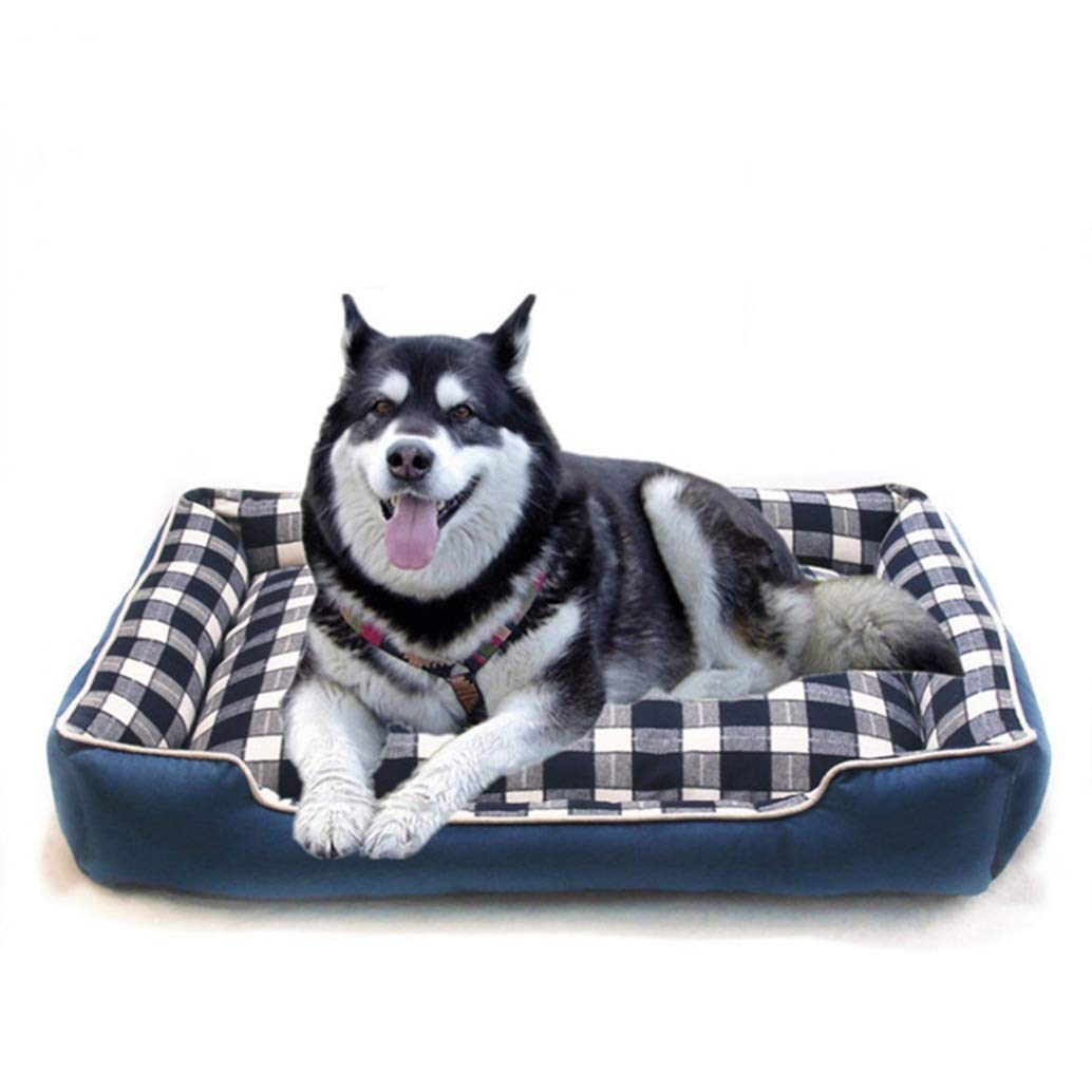 Niche chien intérieur grise de 60cm avec tapis d'été pour petit chien