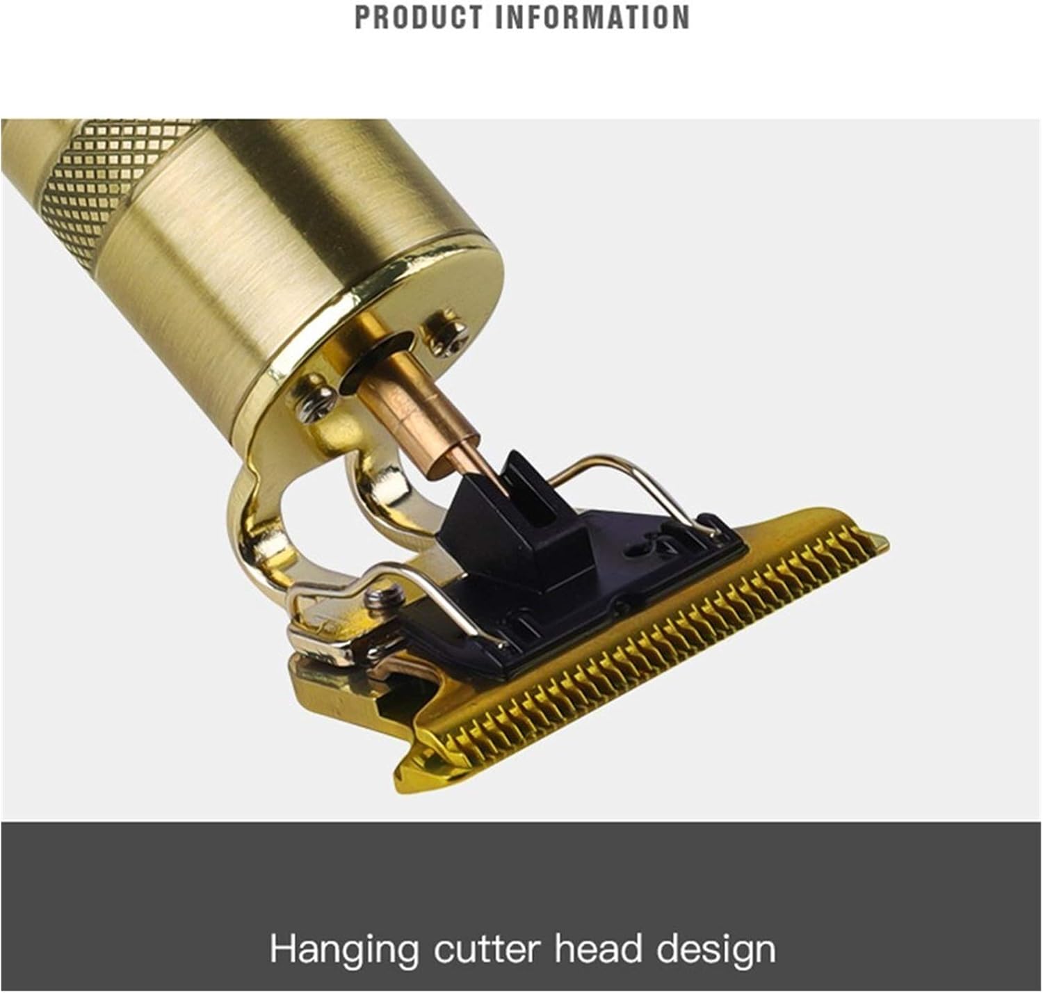 Outline Clippers Trimmer,Outline Trimmer T Blade Trimmer Grooming Cordless Rechargeable,Professional 0mm Baldheaded Zero Gapped Trimmer Hair Clipper for Men(Gold)