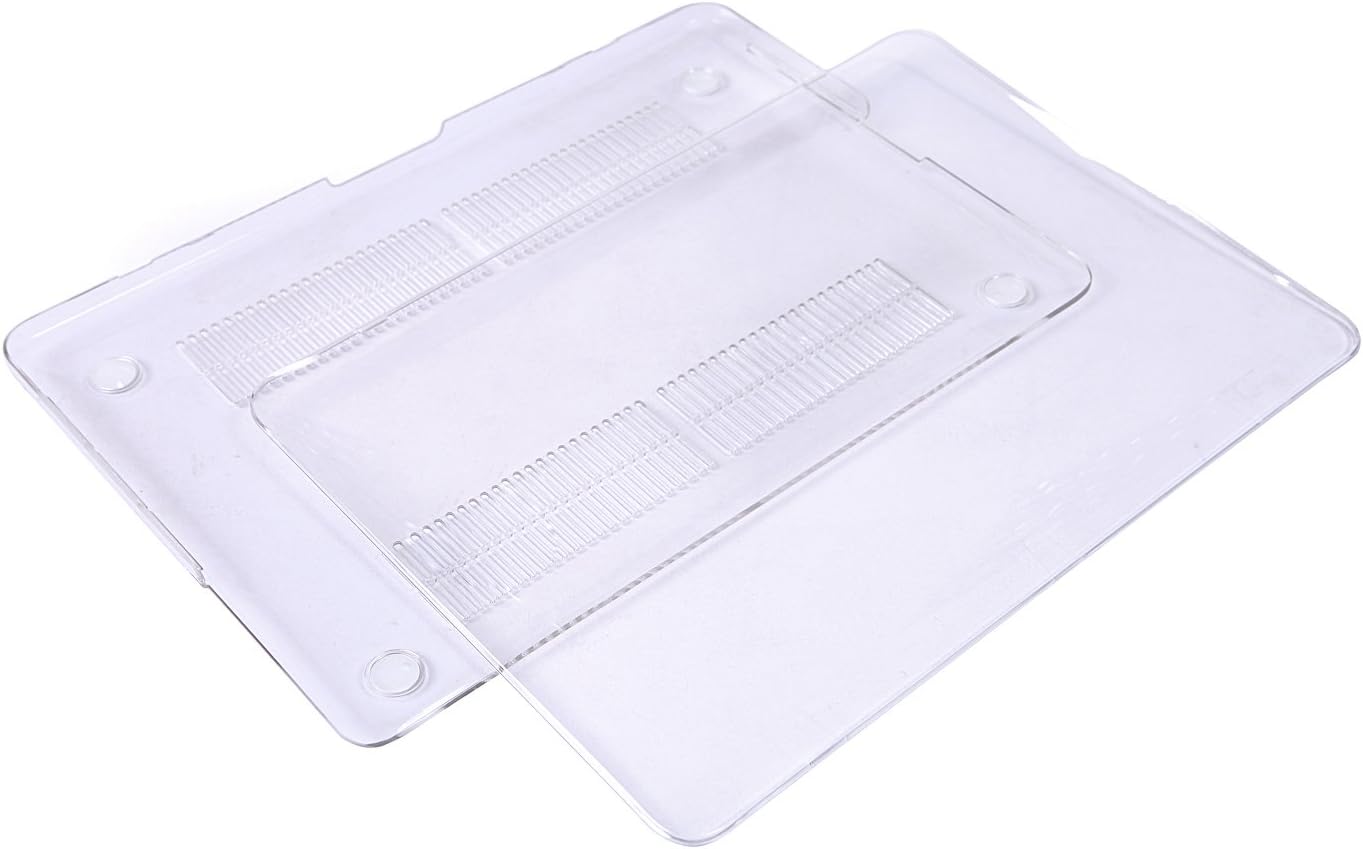 HDE Clear Plastic Hard Shell Case for Apple MacBook Pro 13 with Retina Display (Models: A1425/A1502), Clear