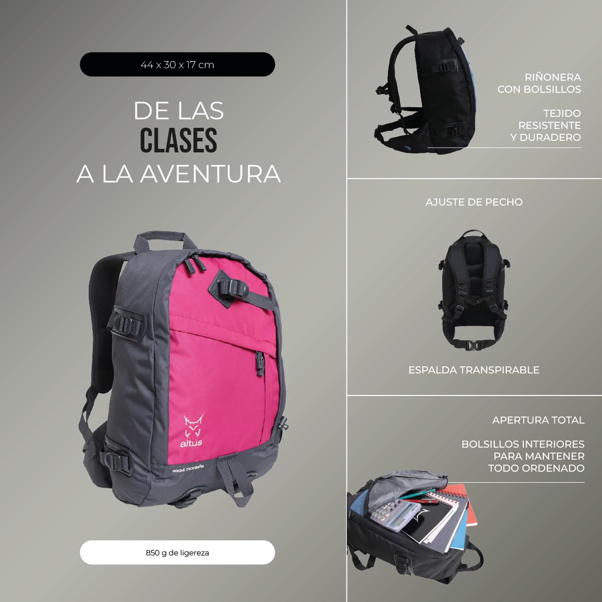 ALTUS Unisex Esquí Montaña Rucksack
