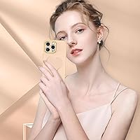 Vista 5 de Telaso Funda para iPhone 14 Pro Max, soporte de corazón de amor extra ajustable, protección completa para niñas y mujeres