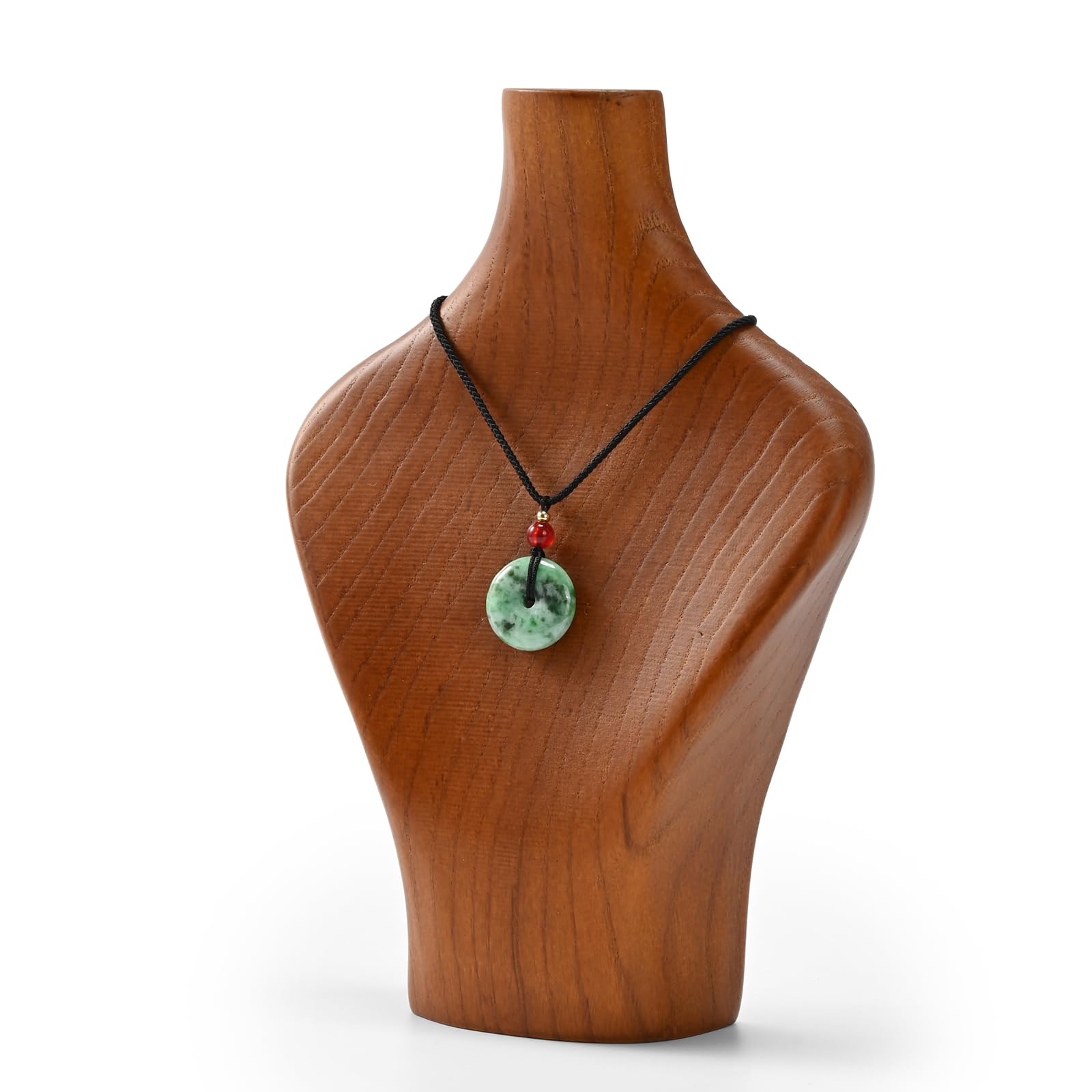 Oirlv Présentoir à Colliers En Bois Massif,Buste pour Collier,