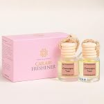 Hanging Car Air Freshener, Long Lasting Scent, Cute Air Fresheners for Women, 2 Pack Non-Toxic Essential Oil Diffuser, Made in USA