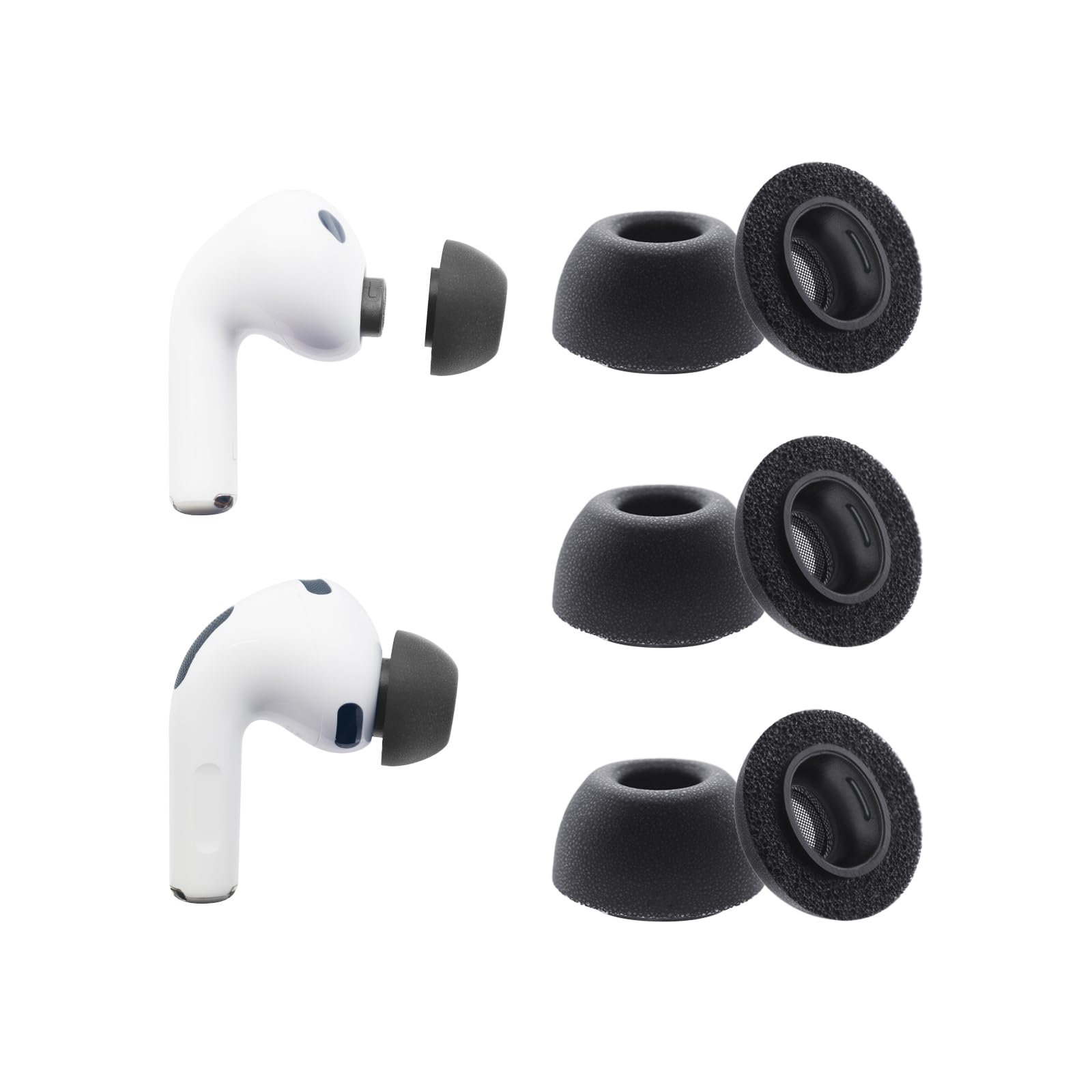 Klowcok Foam Ear Tips Replacement for AirPods Pro 3 Earbuds, Small