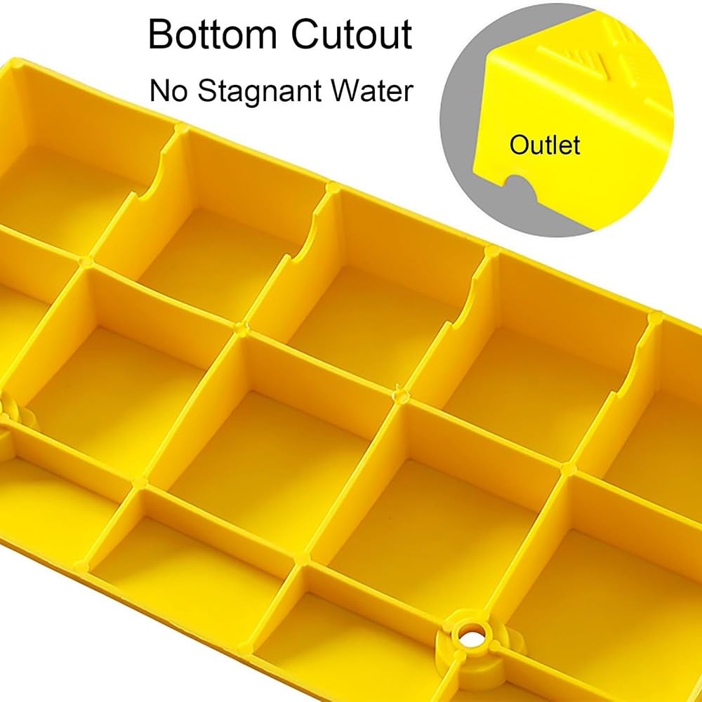 Rampas para Silla De Ruedas 3-22cm Altura, Rampa De Acceso De Plástico Portátiles para Bicicletas Scooters, Rampa De Entrada Antideslizante con Pernos De Expansión(Yellow,50 * 38 * 15cm)