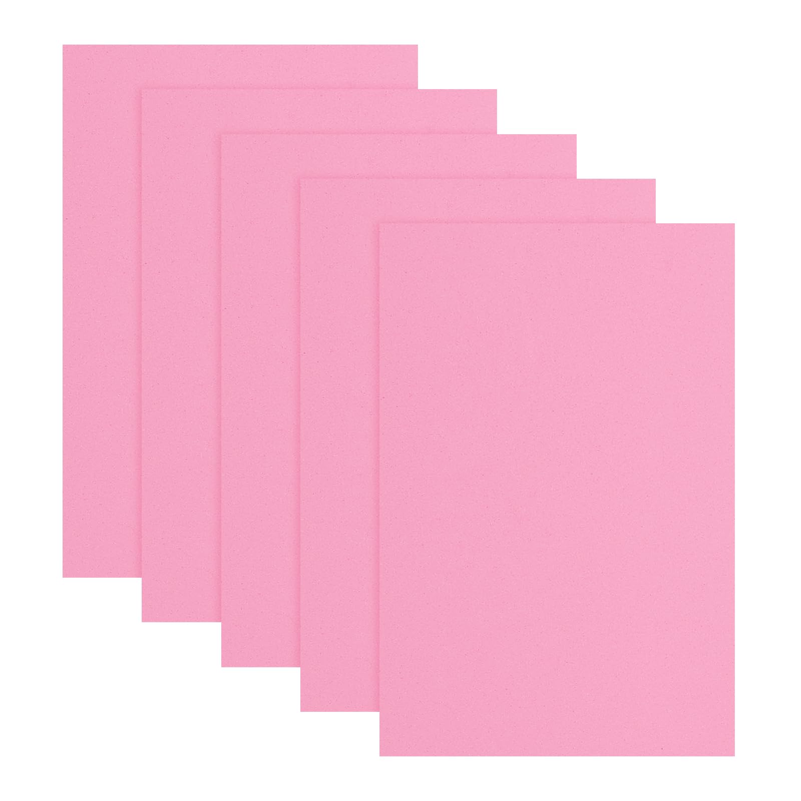 sourcing map 5 Pcs Pink EVA A4 Foam Sheets Crafts, 12 x 8 Inch Foam Paper for DIY Crafts Project Classroom Scrapbook Art Cards Home Office Decoration (2mm Thick)