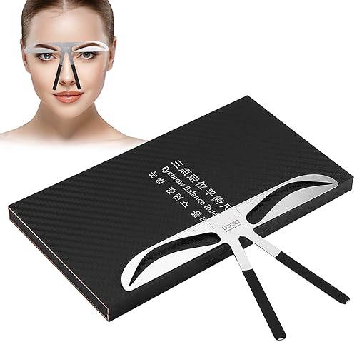 Plantillas de cejas, kit de moldeador de cejas reutilizable para herramientas para mujeres, kit de plantillas de cejas de moda para principiantes