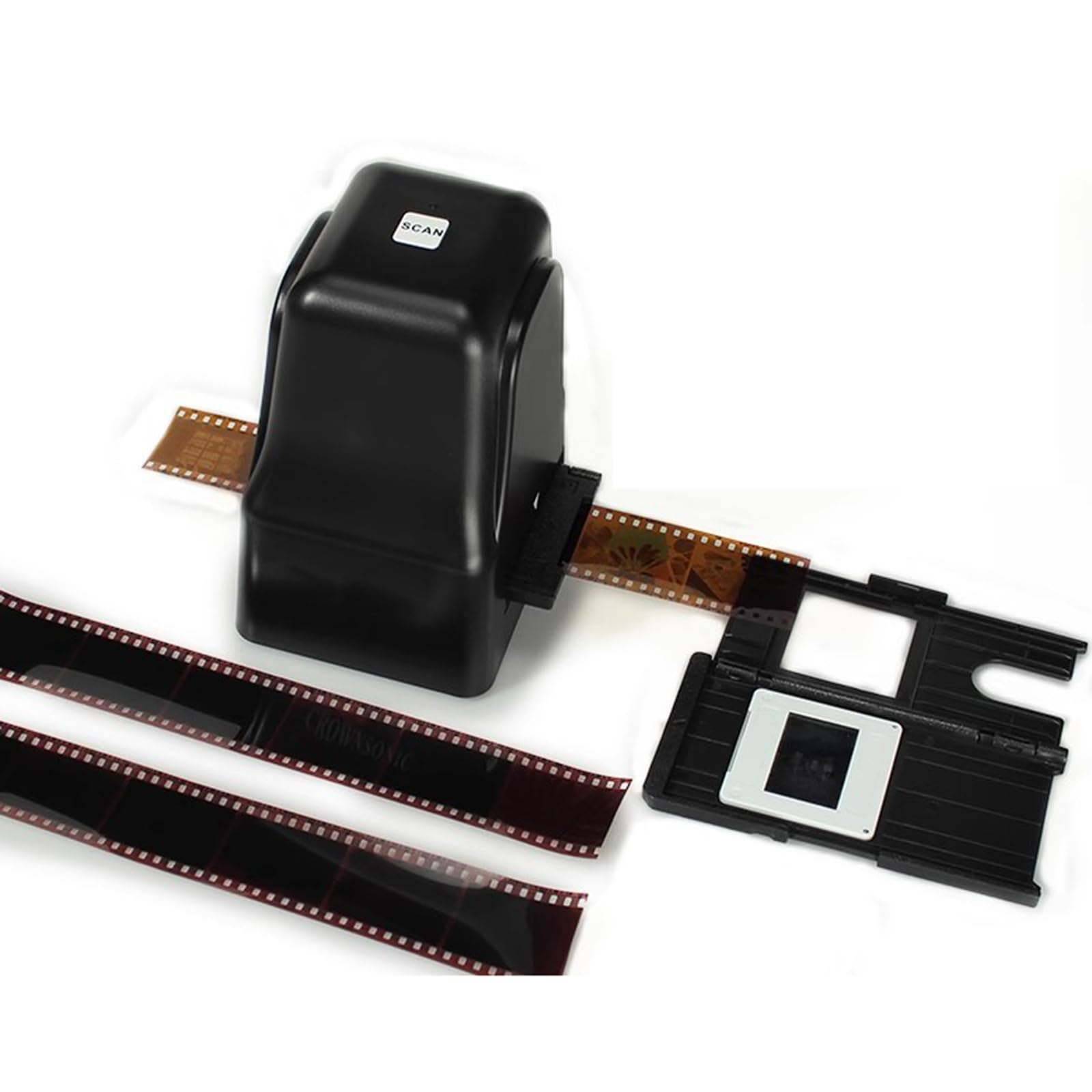 Scanner per pellicola da 18 MP per conversione digitale JPEG, visualizzatore digitalizzatore scorrevole, converte rapidamente 135 e 126 negativi e diapositive, si collega al PC per un facile utilizzo