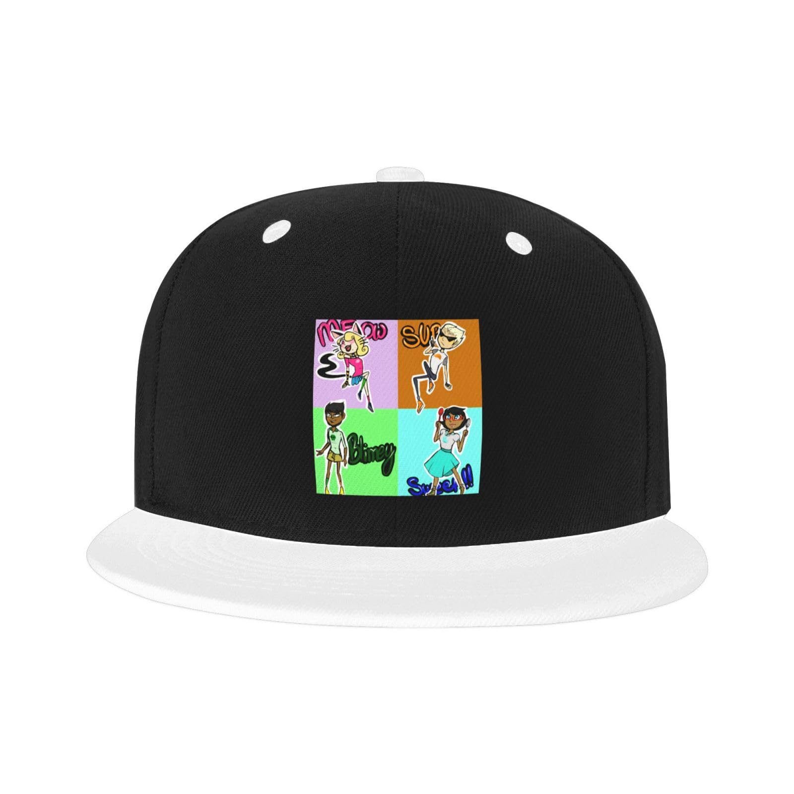 QARMAXHomestucks Adult Flat Brim Color Hip hop hat Dad hat for Men and Women