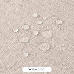 Fitable Linen Tablecloths for Rectangle Tables: Water & Stain Resistant Farmhouse Table Cloth, Washable Burlap Textured Table Covers for Kitchen Dining Party(2 Pack, 52x70 Inch, Nature) Fitable Linen Tablecloths for Rectangle Tables Water Stain Resistant Farmhouse Table Cloth Washable Burlap Textured Table Covers for Kitchen Dining Party2 Pack 52×70 Inch Nature