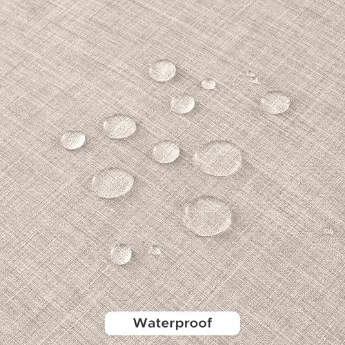 Fitable-Linen-Tablecloths-for-Rectangle-Tables-Water-Stain-Resistant-Farmhouse-Table-Cloth-Washable-Burlap-Textured-Table-Covers-for-Kitchen-Dining-Party2-Pack-52×70-Inch-Nature Fitable Linen Tablecloths for Rectangle Tables Water Stain Resistant Farmhouse Table Cloth Washable Burlap Textured Table Covers for Kitchen Dining Party2 Pack 52×70 Inch Nature