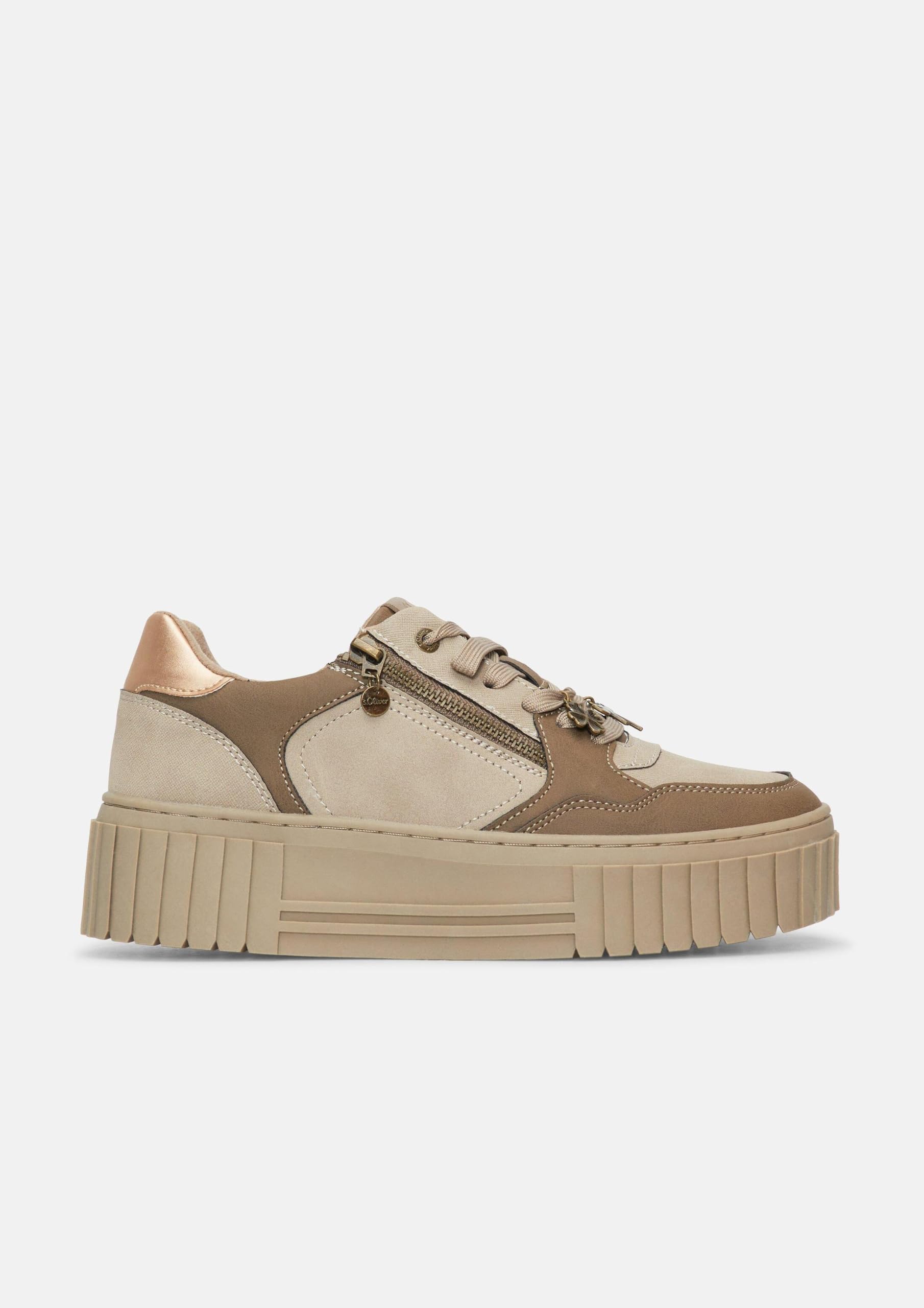 Sneaker con Suola Plateau