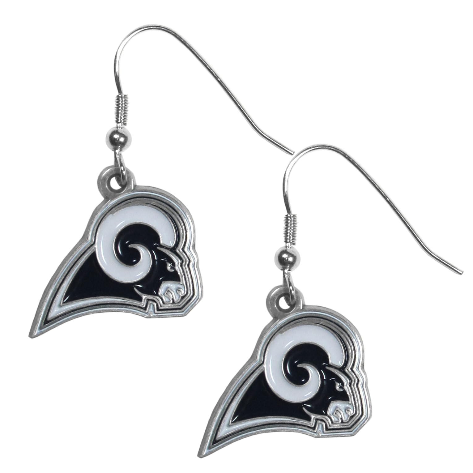 NFL Siskiyou Sports Womens Los Angeles Rams Dangle Earrings One Size Team Color