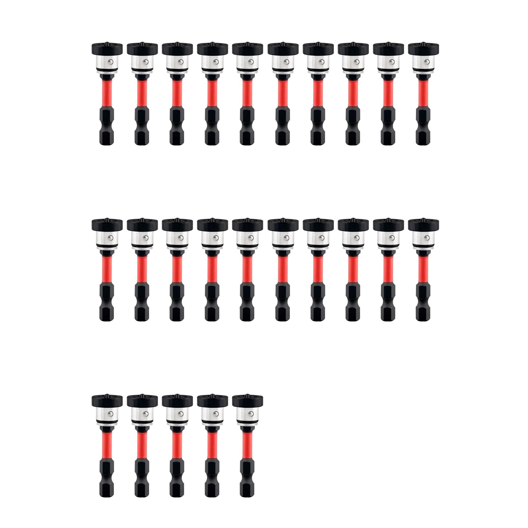 Jnchdghwa As Shown 25Pcs Positioning Screwdriver Bits Drywall Bits 50Mm Magnetic Positioning Screwdriver Bits For Plasterboards