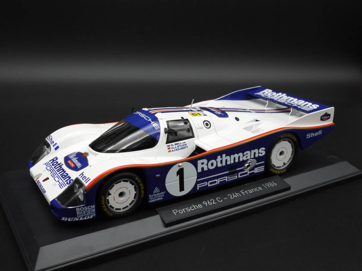 新品　京商 dNANO ポルシェ 962 C LH No.10 1986 ルマン Amazon | 1:18 ポルシェ 962C ルマン 24h 1986 優勝 ロスマンズ仕様 #1