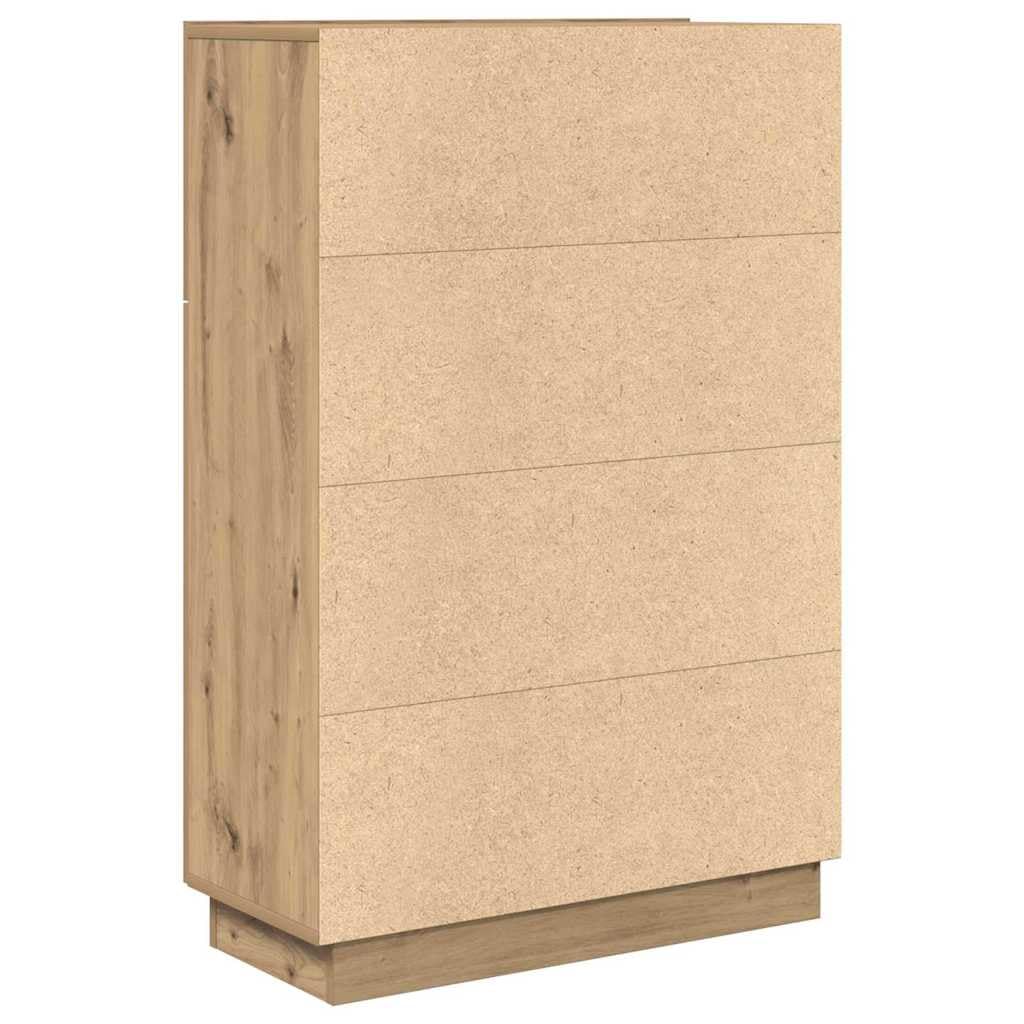 vidaXL Scrivania con Porta Rovere Artigianale 71,5 x 31,5 x 106,5 cm, Scrivania per Ufficio Moderno, Design Compatto, Tavolo Resistente, mensole per Il Riposo, Stile Minimalista