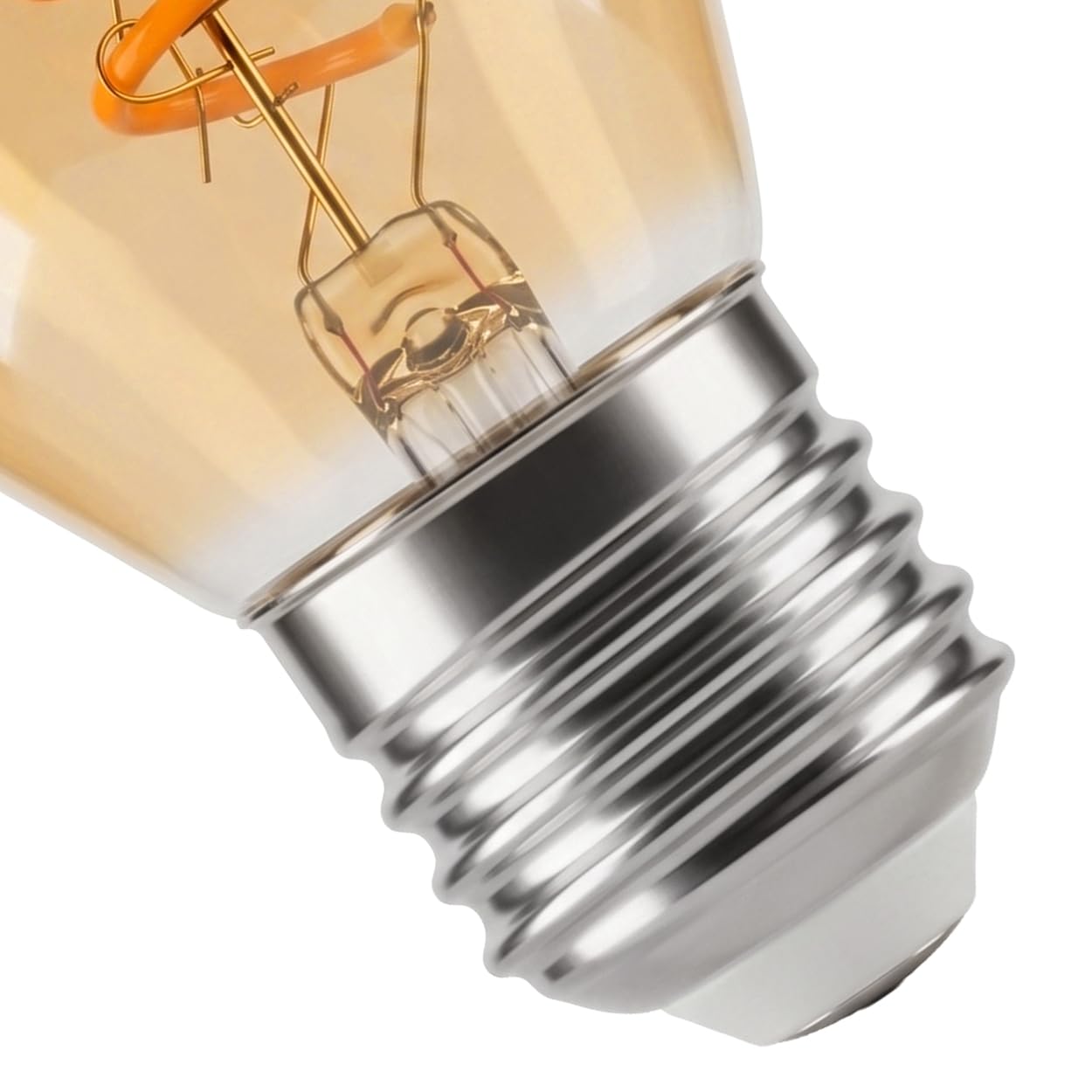 HOFSTEIN E27 LED Warmweiss Glühbirne Vintage Kugel 10er Set 4 Watt 220 Lumen 2200 Kelvin G45 Dimmbar Leuchtmittel für Gemütliche Atmosphäre In Wohnräumen