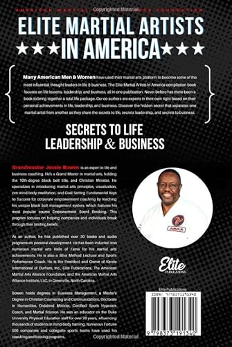 Elite Martial Artists In America: Secrets To Life, Leadership & Business #TOP1