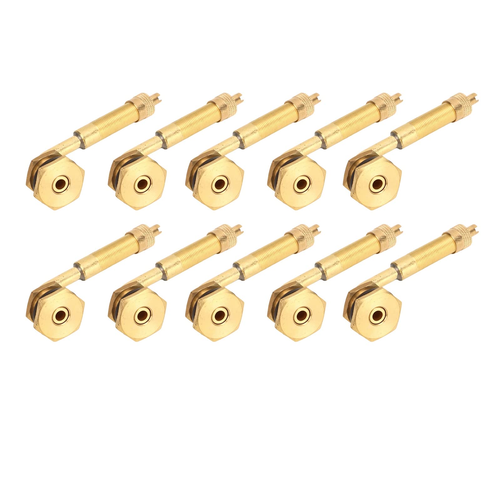 10pcs Eartmover -Reifenventilstamm Kupfer Großer Bohrung 60 Mm Bis 80 Mm 45o für Große Lader Bulldozer Bagger Anwendung: Großer B -Erdmoden -Reifenventil Stammbohrventil