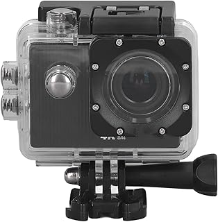 Câmera de Ação 4K 60FPS, Câmera de Ação WiFi 48MP Câmera Esportiva Filmadora Ultra HD 170 ° Grande Angular, Tela Sensível Ao Toque de 2,0 Polegadas, Com Estojo à Prova D'água,