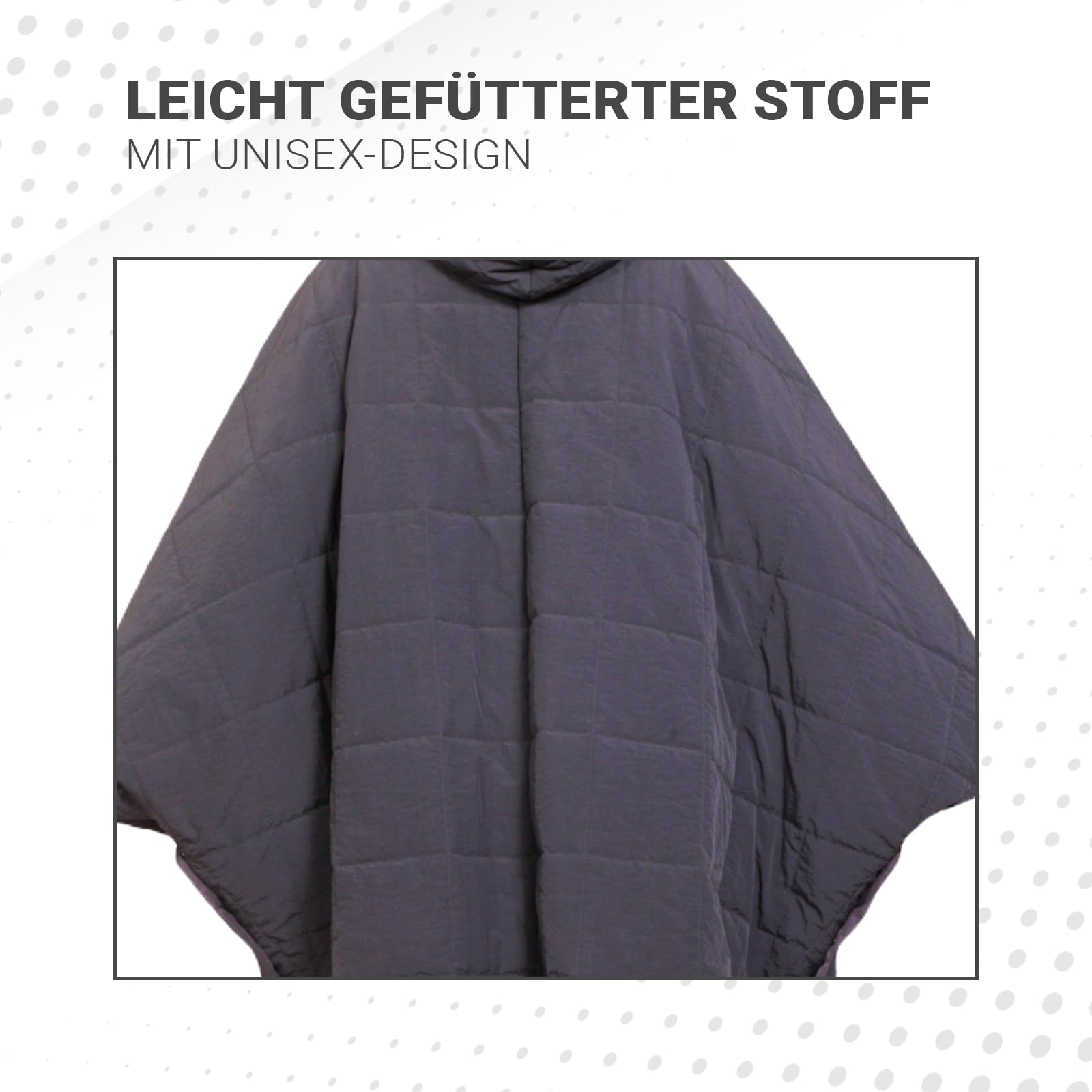 by MORIKUKKO Poncho impermeabile per esterni, poncho da soffitto impermeabile con cappuccio, unisex per adulti e adolescenti