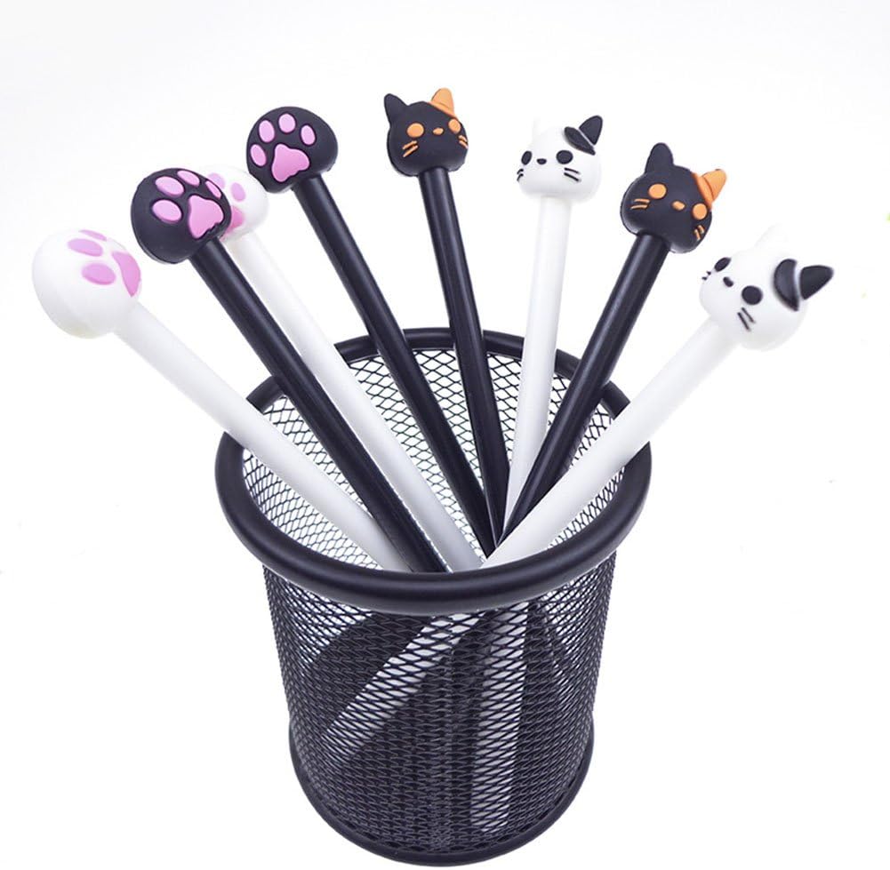 Chakil 4 Claw Cat Rollerball Pens Round Tip Personality Gel Pen Office Signature Pen Ideal Gift for Home, School or Office