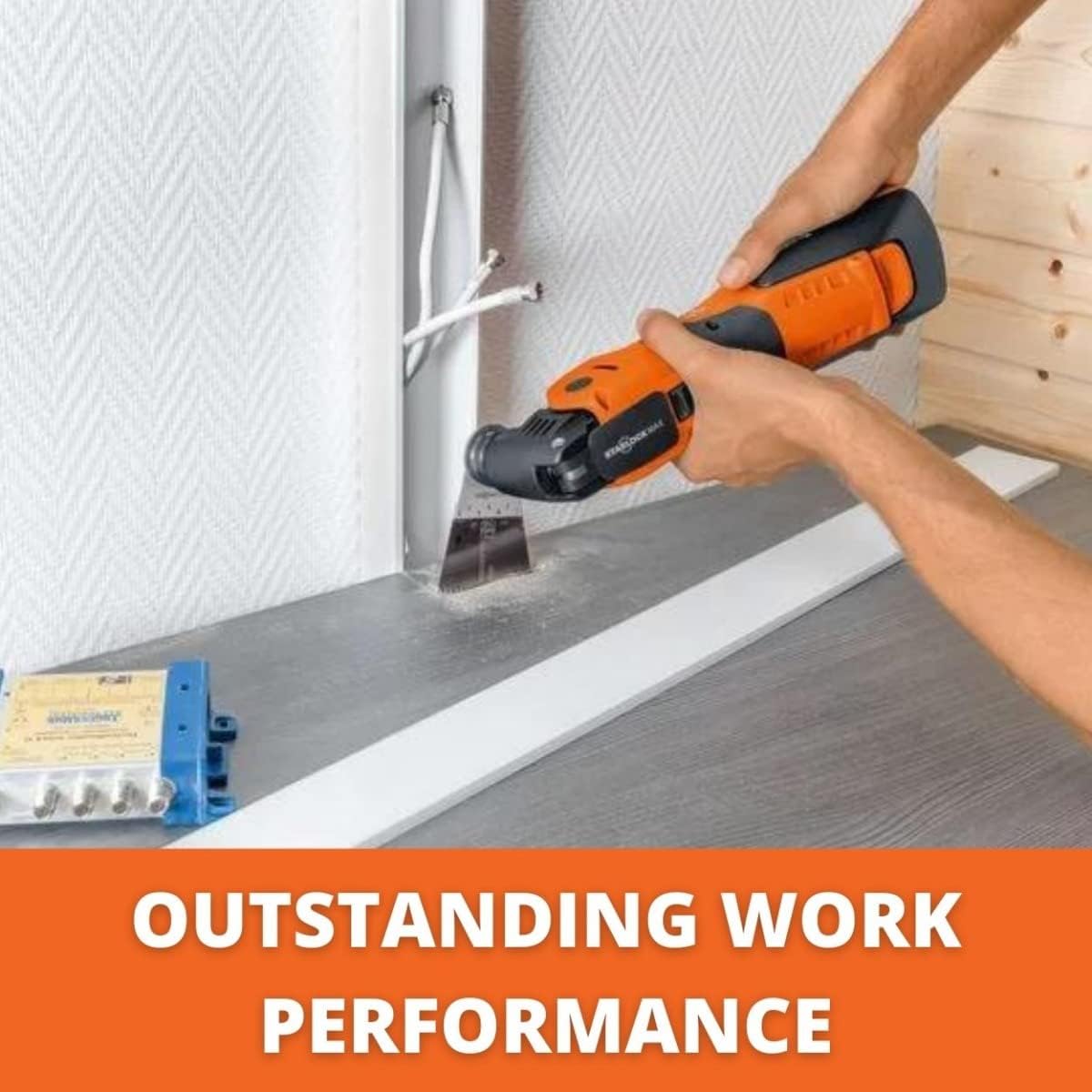 Fein Starlock Plus E-Cut Standard Saw Blade - Precision Cutting for Wood, Drywall & Plastics with Set Teeth, Wide Shape, 2-1/2" Width, 2" Length, 3-Pack - 63502134270