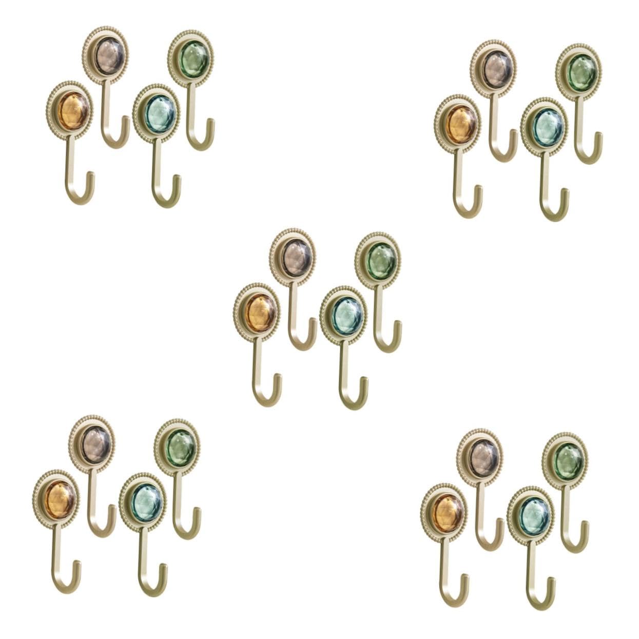 Alipis Klebehaken Retro 20 Stk Retro-diamant-klebehaken Vintage- Wandhalterung Haken Aufhänger Für Die Küche Schlüsselhaken Kleine Kleine Wandhaken Leichter Luxus Abs Handtuch