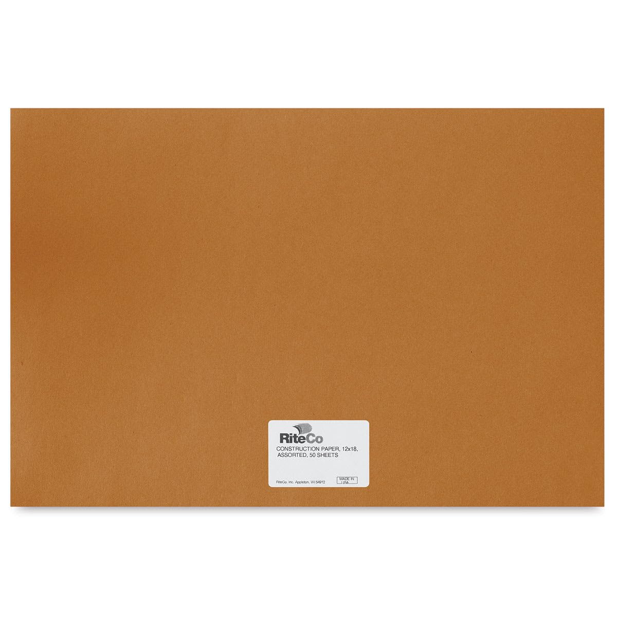 RiteCo Construction Paper, 12" x 18", Brown