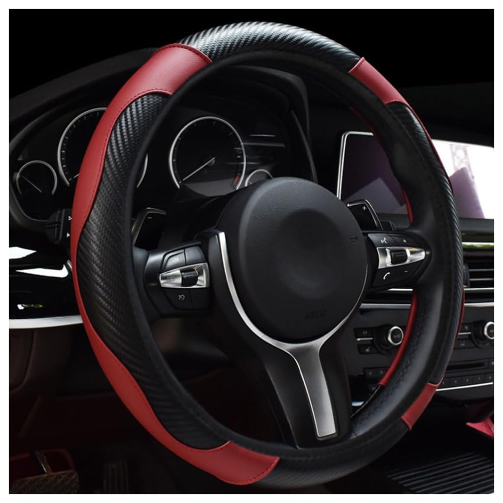 Wzlcdgjj A Car Steering Wheel Cover, For Lf Romeo Giuliett Stelvio Mito Comfort Durability Safety Wheel Sleeve Protector Interior Ccessories,