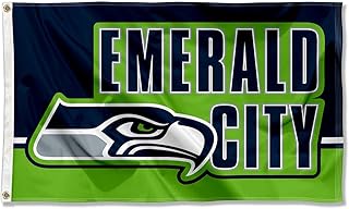 Seattle Seahawks Emerald City 3x5 Outdoor Flag