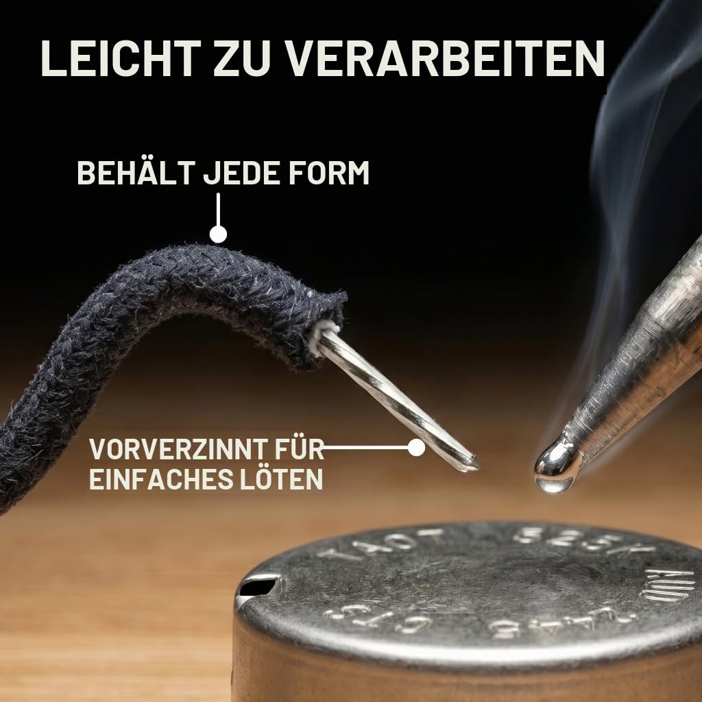 Gavitt Gitarrendraht mit Stoff überzogen, vorverzinnt, 7-strängig, Pushback, 22 AWG, Vintage-Stil, 9 m (10-weiß/10-schwarz/10-gelb)